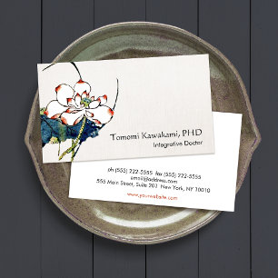 White Lotus Flower Holistic and Natural Medicine Business Card