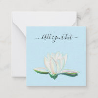 White Lotus Flower Luminous Customisable