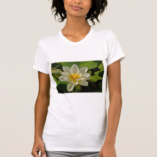White Lotus flowers in a pond T-Shirt