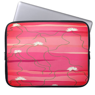 White Lotus Laptop Sleeve