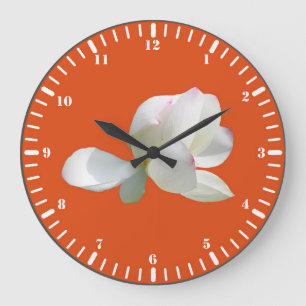 White lotus large clock