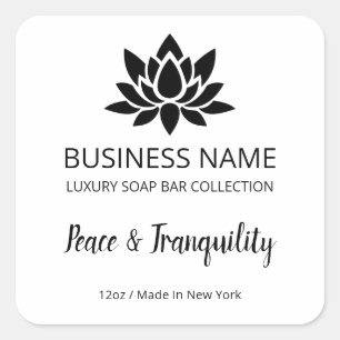 White Lotus Soap Bar Product Labels