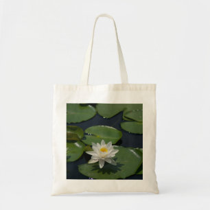 White Lotus Waterlily tote bag
