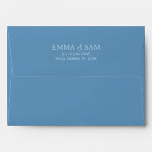White Lotus Wedding Envelope