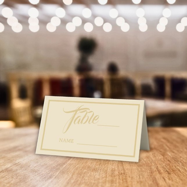 White Lotus Wedding  Place Card (Creator Uploaded)