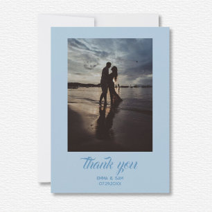 White Lotus Wedding Thank You Card