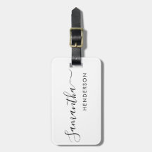 White Luggage Tags Wedding Table Plan/Favour