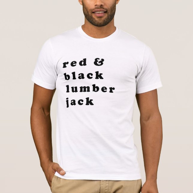 white lumberjack plaid T-Shirt (Front)