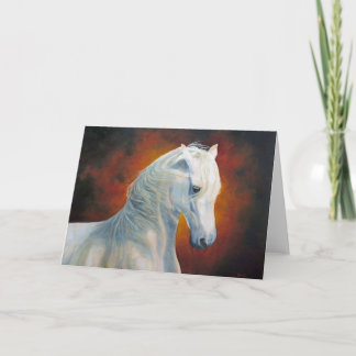 "White Magic" Horse Greeting Card