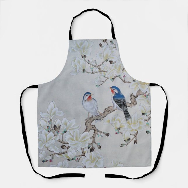 White Magnolia  Apron (Front)