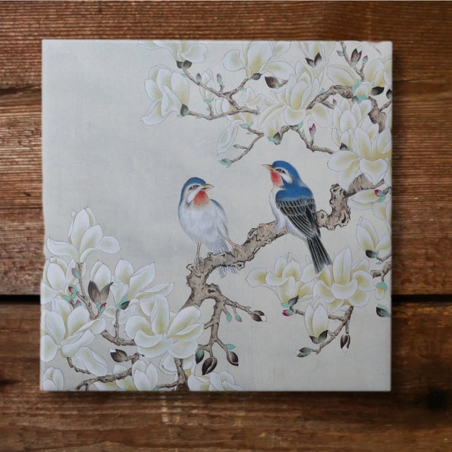 White Magnolia Ceramic Tile (Creator Uploaded)