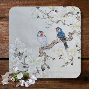 White Magnolia Coaster