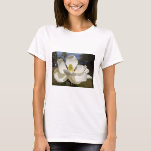 White Magnolia flower and a bee T-Shirt