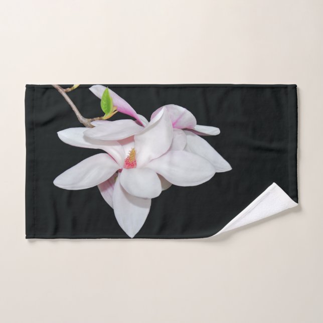 White Magnolia Hand Towel (Hand Towel)