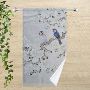 White Magnolia  Hand Towel