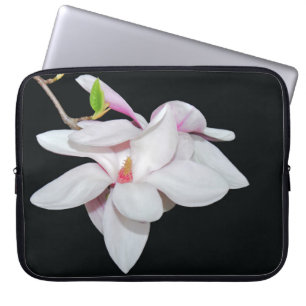 White Magnolia Laptop Sleeve
