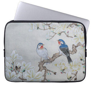 White Magnolia Laptop Sleeve