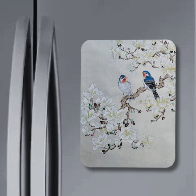 White Magnolia Magnet (Creator Uploaded)