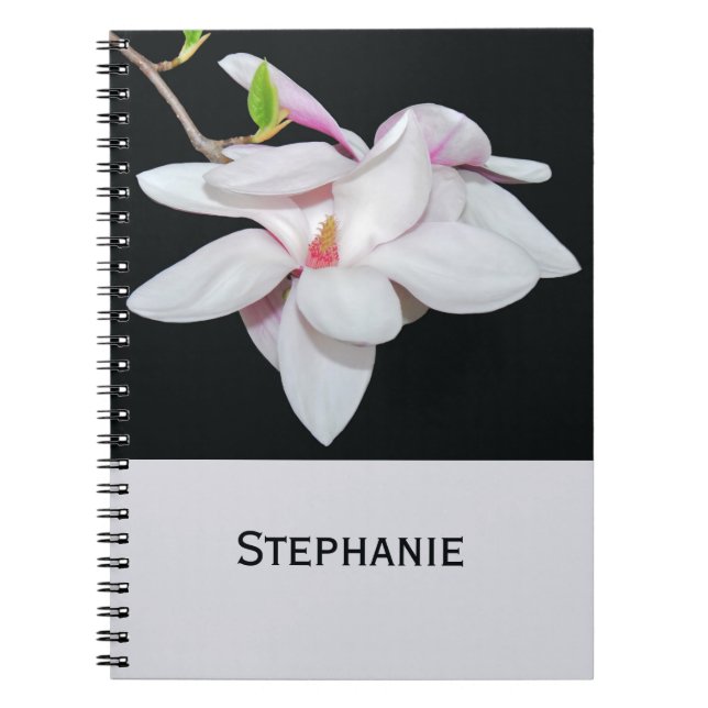 White Magnolia Notebook (Front)