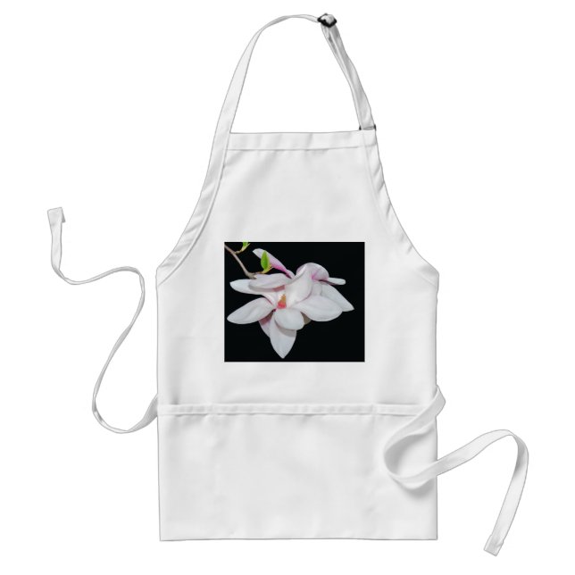White Magnolia Standard Apron (Front)