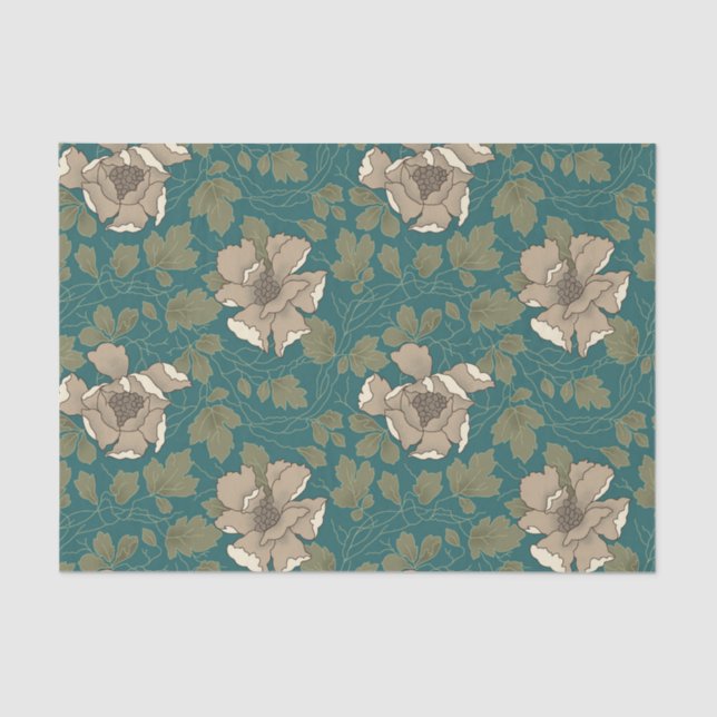 White magnolia tissue paper (Front)