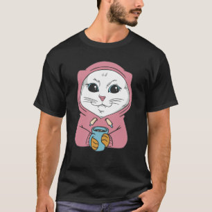 White Main Coon Cat Outfit For Cat Cats T-Shirt