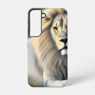 White Majestic Ethereal White Lion Samsung Galaxy Case