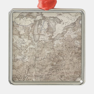 White Male Illiteracy Metal Ornament