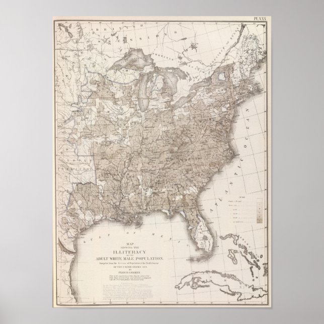 White Male Illiteracy Poster (Front)