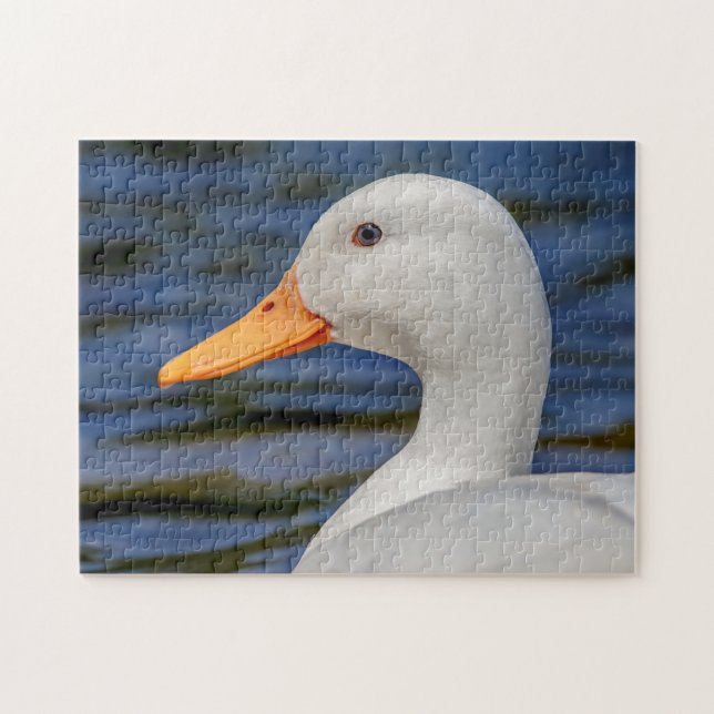 White Mallard Duck Jigsaw Puzzle (Horizontal)