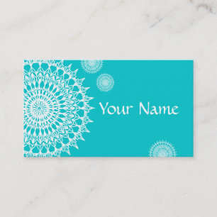 White Mandala Business Card