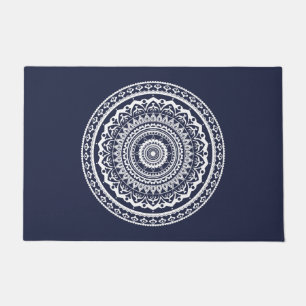 White Mandala Let the sea set you free Doormat