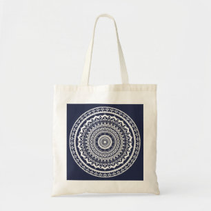 White Mandala Let the sea set you free Tote Bag
