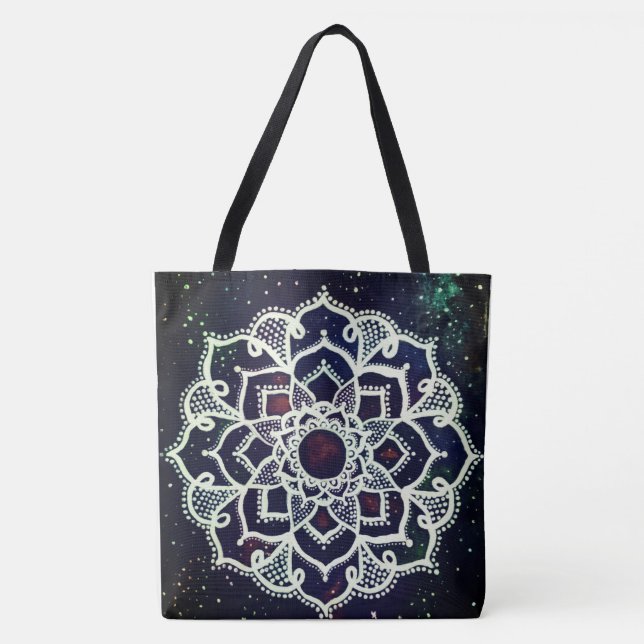 White mandala tote bag (Front)