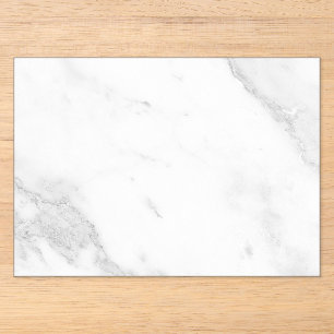White Marble Acrylic Invitations