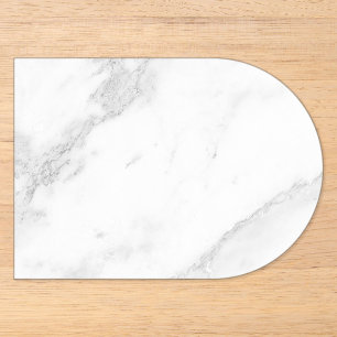 White Marble Acrylic Invitations