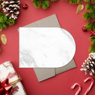 White Marble Acrylic Invitations