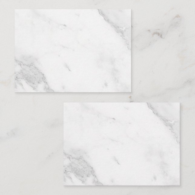 White Marble Appointment Card (Front/Back)