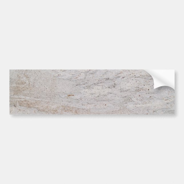 White Marble Background Bumper Sticker (Front)
