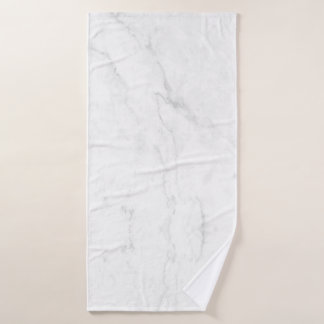 White Marble Bath Towel