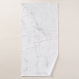 White Marble Bath Towel