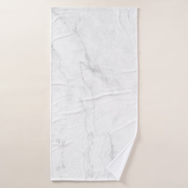  White Marble Bath Towel (Bath Towel)