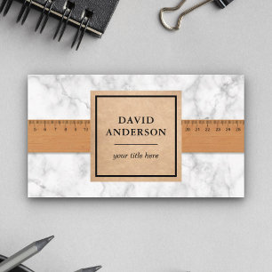 White Marble Bathroom Flooring Tiles Installer Business Card