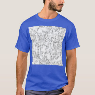 White Marble Black Veins T-Shirt