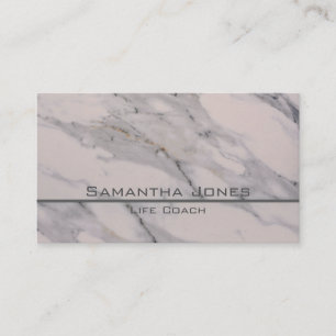 White Marble Business Card