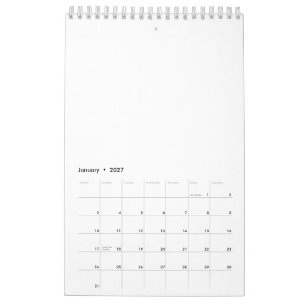 White Marble Calendar
