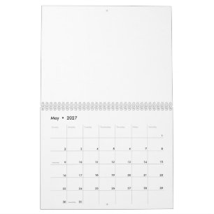 White Marble Calendar