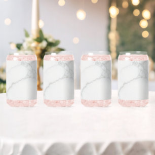 White Marble Can Glass
