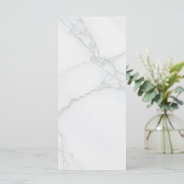 White Marble Card (Standing Front)