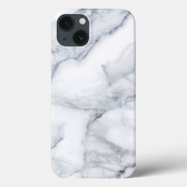 White Marble Carrara Calacatta Texture   Case-Mate iPhone Case (Back)